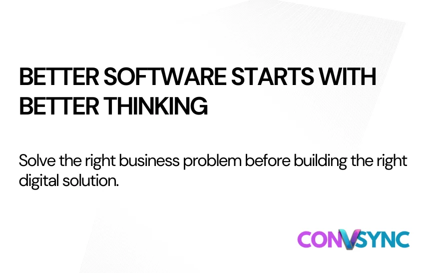 Blog Banner 10 Business-first software development focused on solving the right business problems