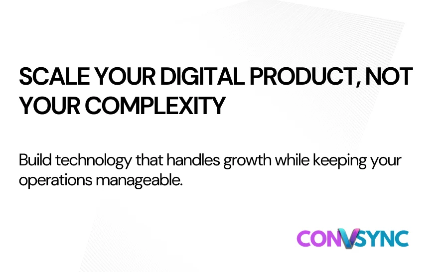 Blog Banner 11 Digital product development for scalable technology and manageable business operations